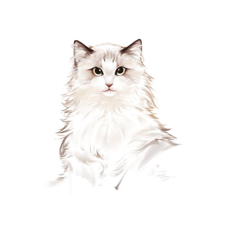 stylized painting | a friend's cat